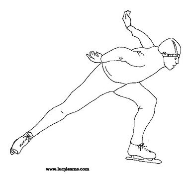 Ice Skating Coloring Pages N2