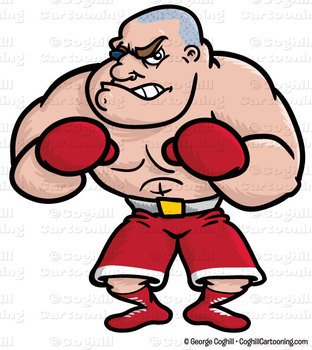 Cartoon Boxing Clip Art N3