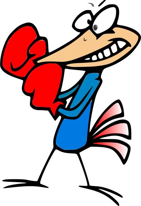 clipart of the boxer bird
