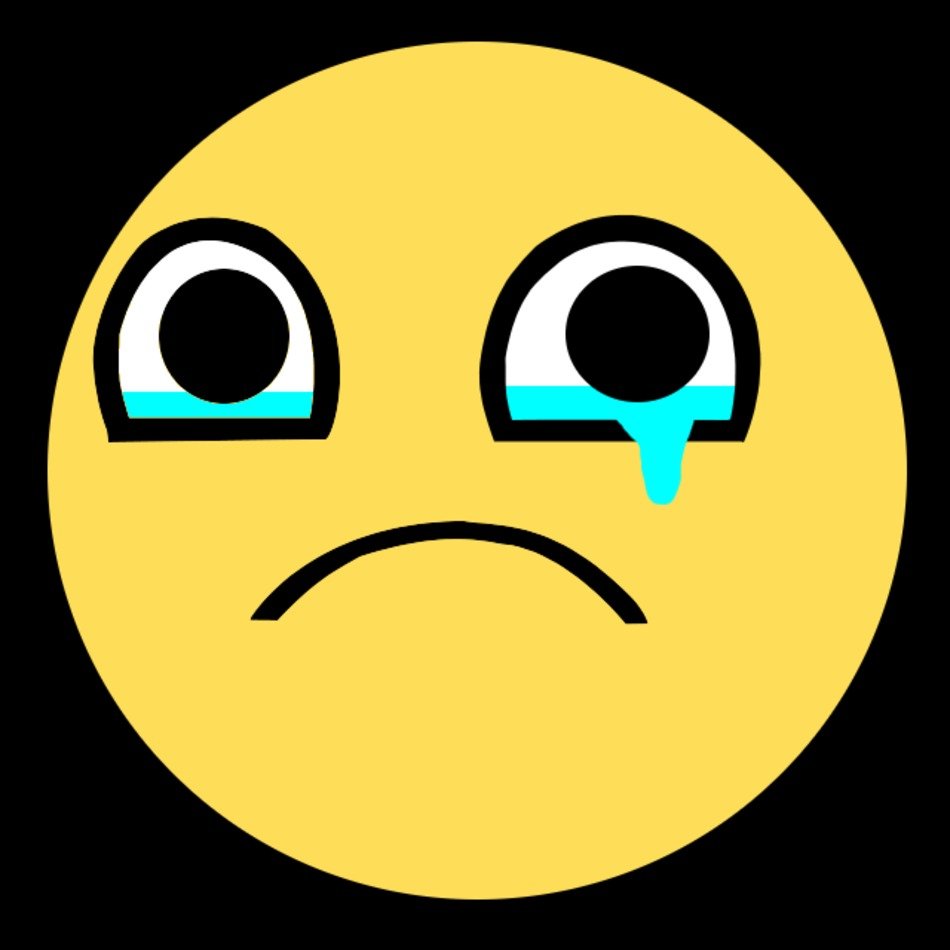 Sad Crying Smiley Face N6