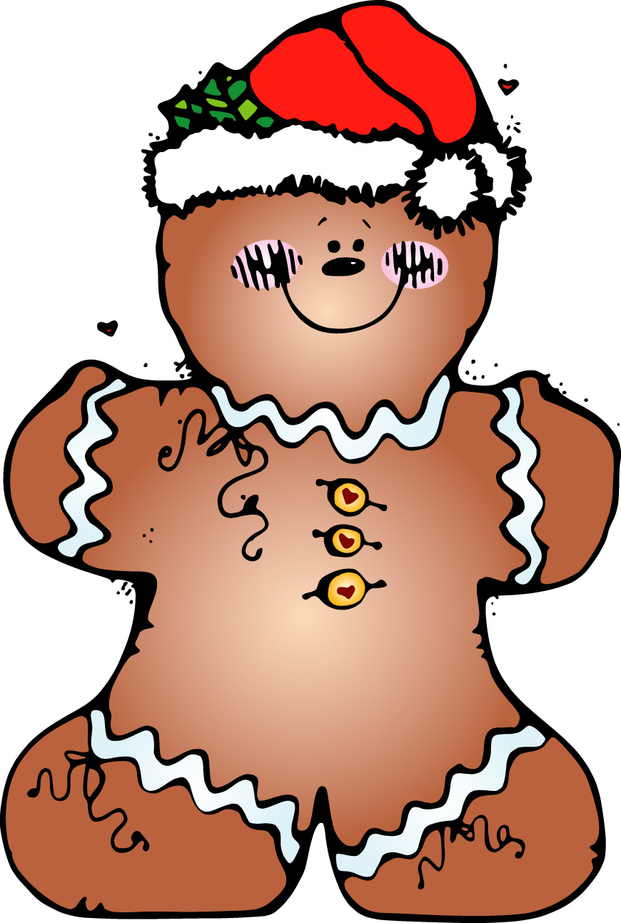 Gingerbread Man Clip Art N48 Free Image