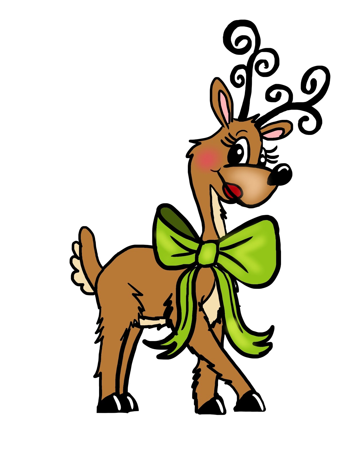 Dancer The Reindeer as picture for clipart free image download