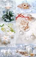white festive style as illustration
