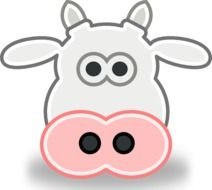 Cow Head Clip Art N16