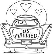 Dessin Voiture Mariage A Imprimer Gratuit