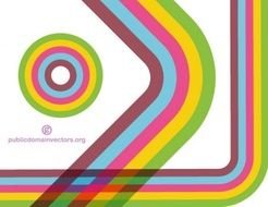 Retro Farben Vektor ClipArt