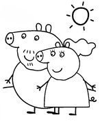 Peppa Pig Coloring Pages Printable drawing