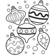 Christmas Ornament Coloring Pages N2