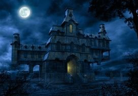 Scary Haunted Houses drawing
