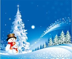 Cartoon Christmas Background darwing