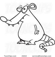 Fat Rat Clip Art Black And White