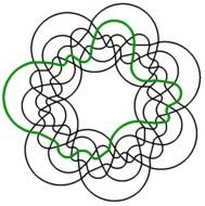 Symmetric Simple Monotone Venn Diagrams Without Polar Symmetry