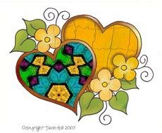 Hearts Tropical Gardens drawing