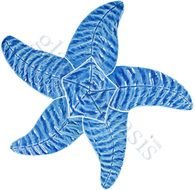 Blue Starfish Clip Art N6