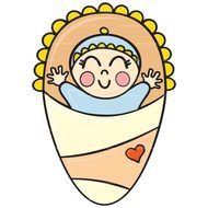 Clipart of Sleeping Baby