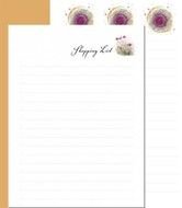 Printable Purple And White Flower Cards Slap Happy Improvisational