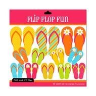 Fun Flip Flops Clip Art