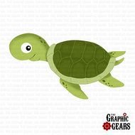 Cute Sea Turtle Clip Art N8