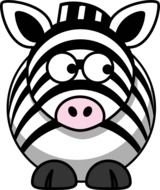 Cartoon Zebra Clip Art N28