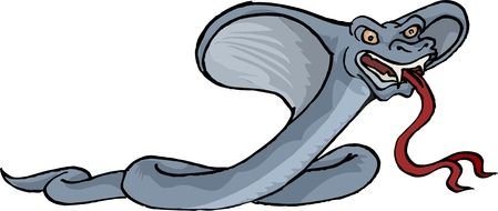 Clipart of Cartoon Cobra Snake