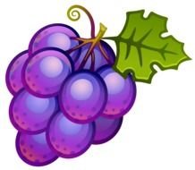 Clip art of cartoon Wine And Grapes