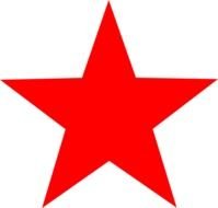 Red Star as a picture for clipart