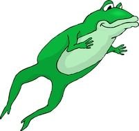 Cartoon Frog as a picture for clipart