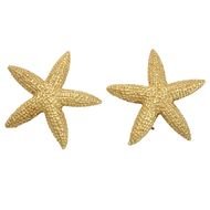 Gold Starfish Earrings drawing