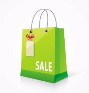 Cartoon Shopping Bags drawing