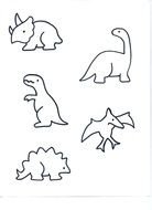 Moldes Para Hacer Dinosaurios drawing