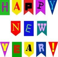Happy New Year Animated drawing