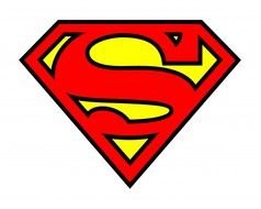 superman logo on a white background