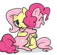 Cartoon Friends Hugging N2