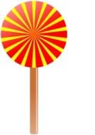 Colorful bright lollipop clipart