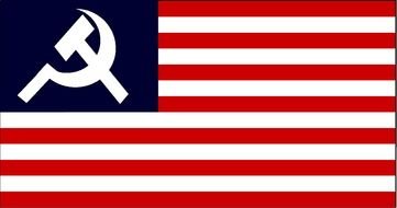 Communist Party USA Flag drawing