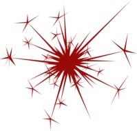 Blue Fireworks Clip Art N3