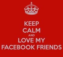 Keep Calm I Love My Friends drawing