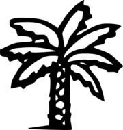 Palm Tree Clip Art Black And White N3
