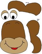 Paper Plate Monkey drawing