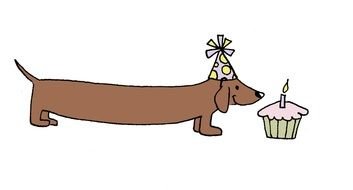 Dachshund Happy Birthday drawing