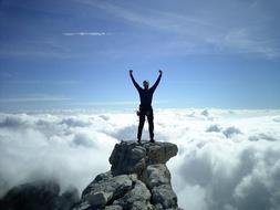 Mountain Climbing man