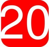 Number 20 Clip Art N3