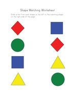 Matching Shapes Worksheets