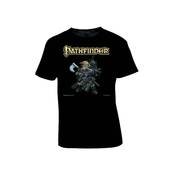 black t-shirt for men with pathfinder print