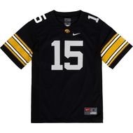 Nike Youth Iowa Hawkeyes Black 15 Football Game Jersey