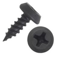 Screw, side and top view, drawing