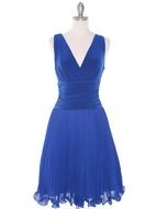 photo of a blue dress on a mannequin