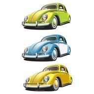 VW Beetle cars drawing