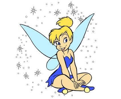 Tinkerbell Coloring Page Clip Art
