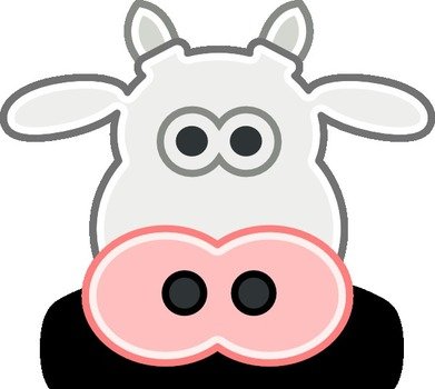 Cow Head Clip Art N16